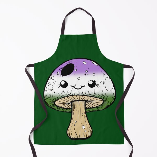 Item preview, Cute Genderqueer Pride Flag Mushroom, Kawaii Genderqueer Mushroom Design designed and sold by Travelslightly.