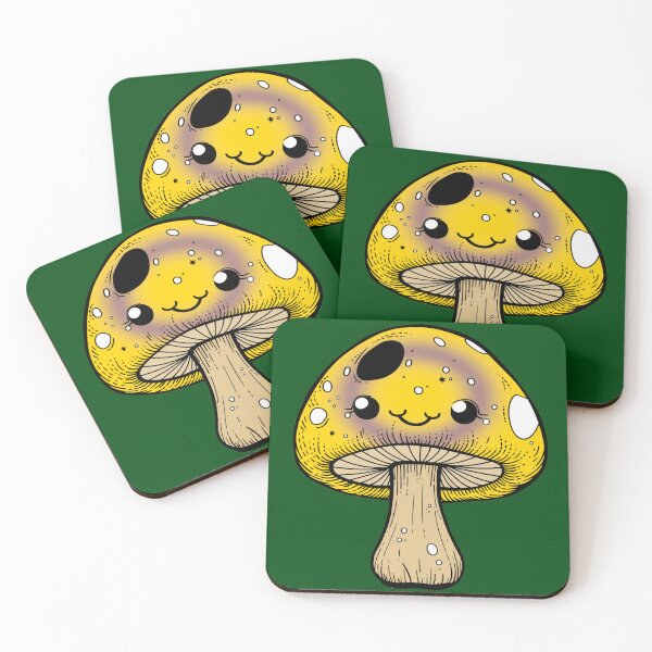 Item preview, Cute Intersex Pride Flag Mushroom, Kawaii Intersex Mushroom Design designed and sold by Travelslightly.