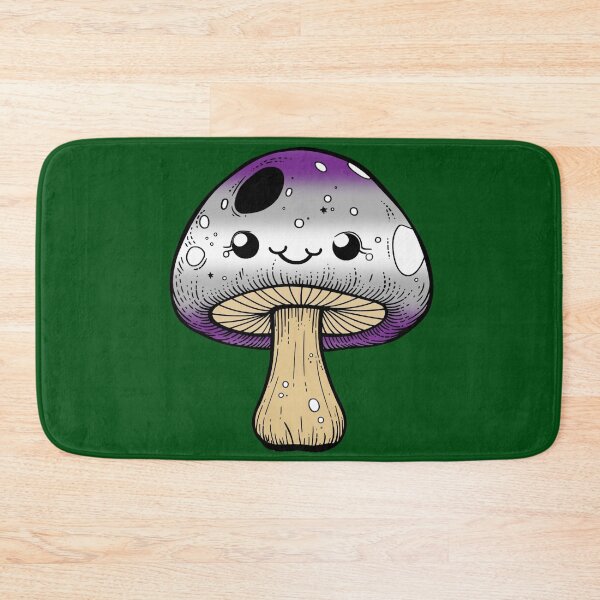 Item preview, Cute Graysexual Pride Flag Mushroom, Kawaii Greysexual Mushroom Design designed and sold by Travelslightly.