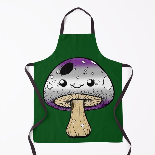 Item preview, Cute Graysexual Pride Flag Mushroom, Kawaii Greysexual Mushroom Design designed and sold by Travelslightly.