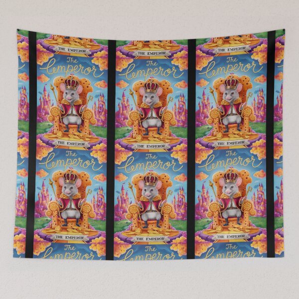 Item preview, Tarot Card - The Emperor. mouse theme, mouse lover, cute mouse designed and sold by ZodiacWonders.