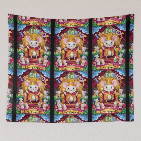 Item preview, Tarot Card - The Emperor. mouse theme, mouse lover, cute mouse designed and sold by ZodiacWonders.
