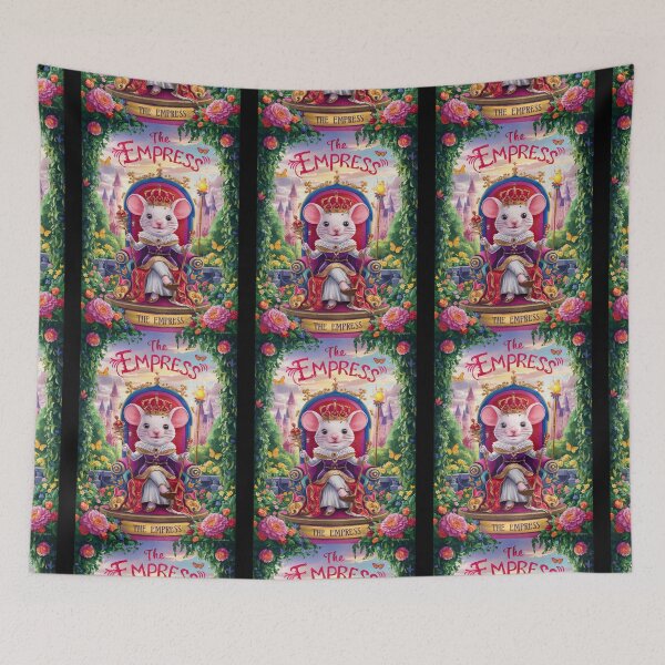 Item preview, Tarot Card - The Empress. mouse theme, mouse lover, cute mouse designed and sold by ZodiacWonders.