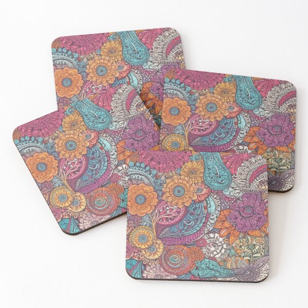 Item preview, Delicate flowers, trailing vines, and soft, muted colors print design designed and sold by imanshu.