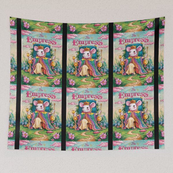 Item preview, Tarot Card - The Empress. mouse theme, mouse lover, cute mouse designed and sold by ZodiacWonders.