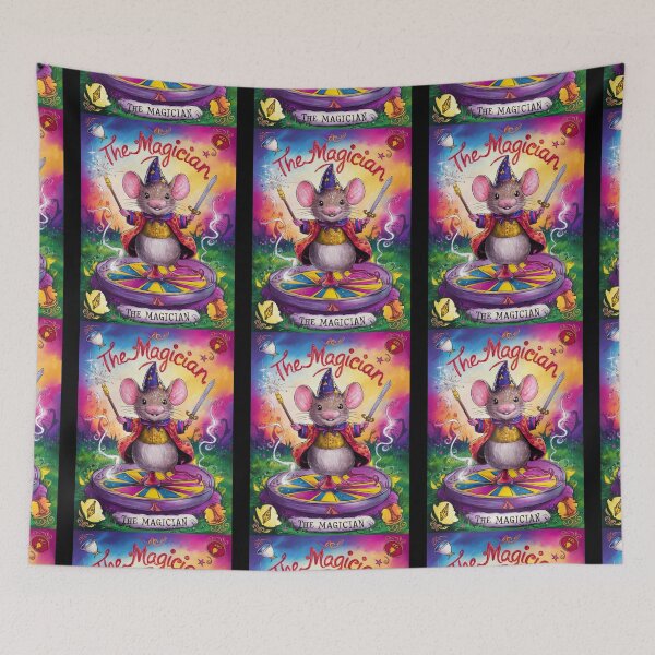 Item preview, Tarot Card - The Magician. mouse theme, mouse lover, cute mouse designed and sold by ZodiacWonders.