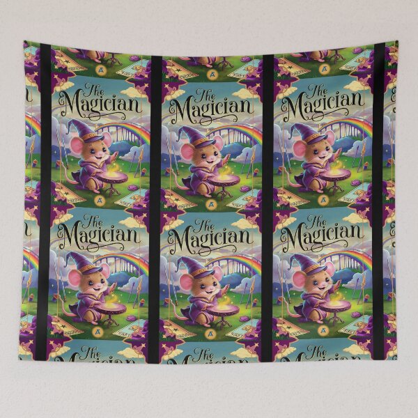 Item preview, Tarot Card - The Magician. mouse theme, mouse lover, cute mouse designed and sold by ZodiacWonders.