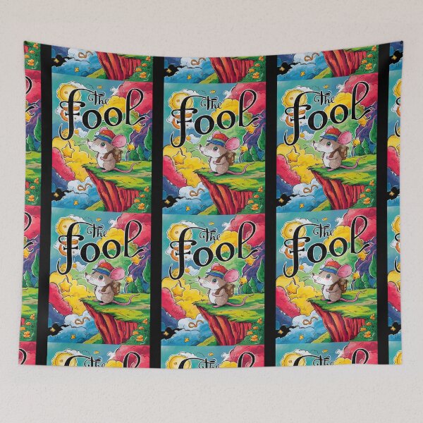 Item preview, Tarot Card - The Fool. mouse theme, mouse lover, cute mouse designed and sold by ZodiacWonders.