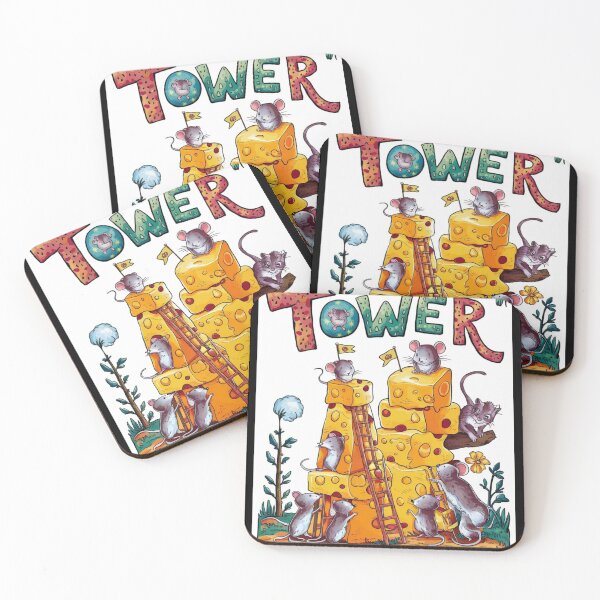 Item preview, Tarot Card - The Tower. mouse theme, mouse lover, cute mouse designed and sold by ZodiacWonders.