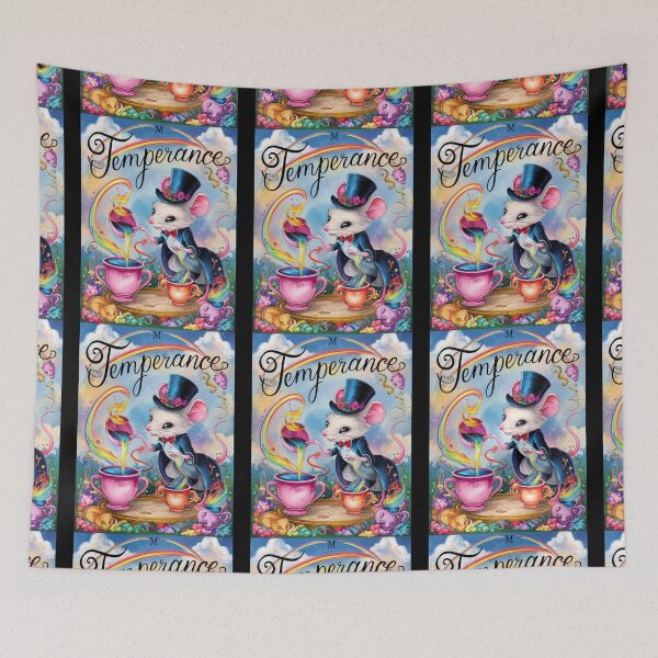Item preview, Tarot Card - Temperance. mouse theme, mouse lover, cute mouse designed and sold by ZodiacWonders.