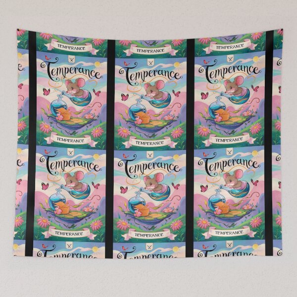 Item preview, Tarot Card - Temperance. mouse theme, mouse lover, cute mouse designed and sold by ZodiacWonders.