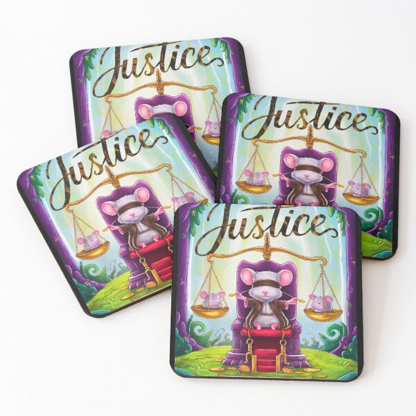 Item preview, Tarot Card - Justice. mouse theme, mouse lover, cute mouse designed and sold by ZodiacWonders.