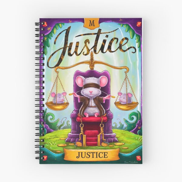 Item preview, Tarot Card - Justice. mouse theme, mouse lover, cute mouse designed and sold by ZodiacWonders.