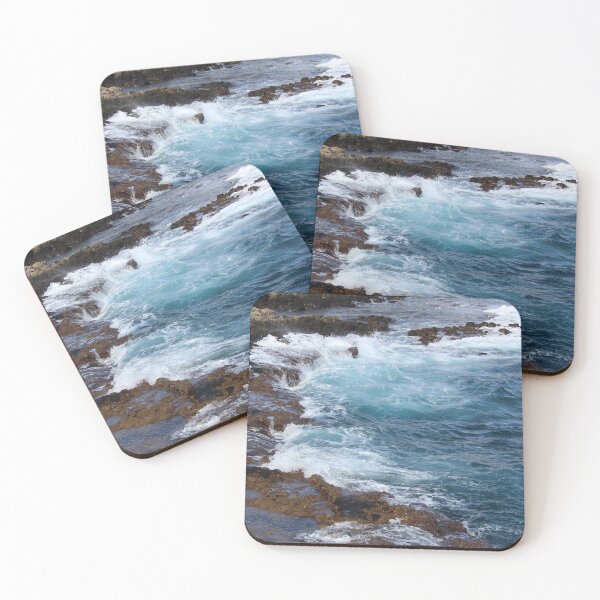 Item preview, Waves on Rocky Coastline Caleta Vertical designed and sold by eddiebarronshop.