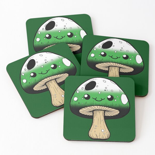 Item preview, Cute Neutrois Pride Flag Mushroom, Kawaii Neutrois Mushroom Design designed and sold by Travelslightly.