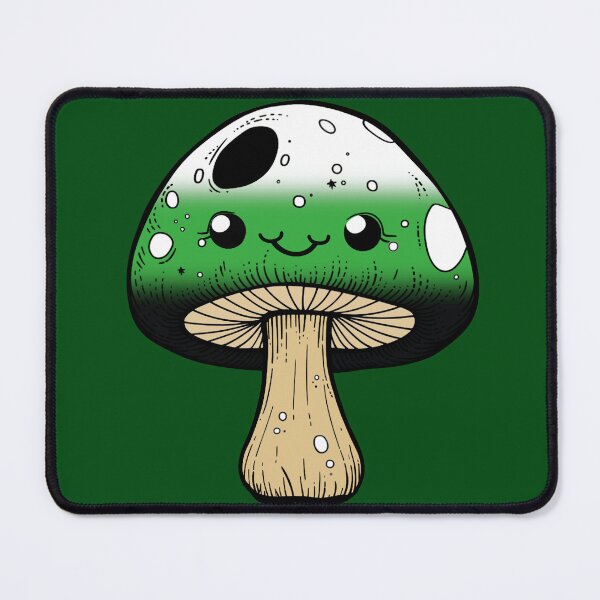 Item preview, Cute Neutrois Pride Flag Mushroom, Kawaii Neutrois Mushroom Design designed and sold by Travelslightly.