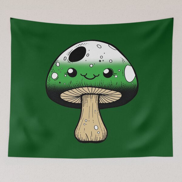 Item preview, Cute Neutrois Pride Flag Mushroom, Kawaii Neutrois Mushroom Design designed and sold by Travelslightly.