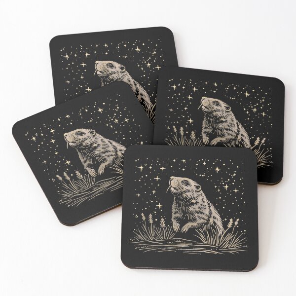 Item preview, Woodchuck In the Field Under the Stars designed and sold by FloeC.