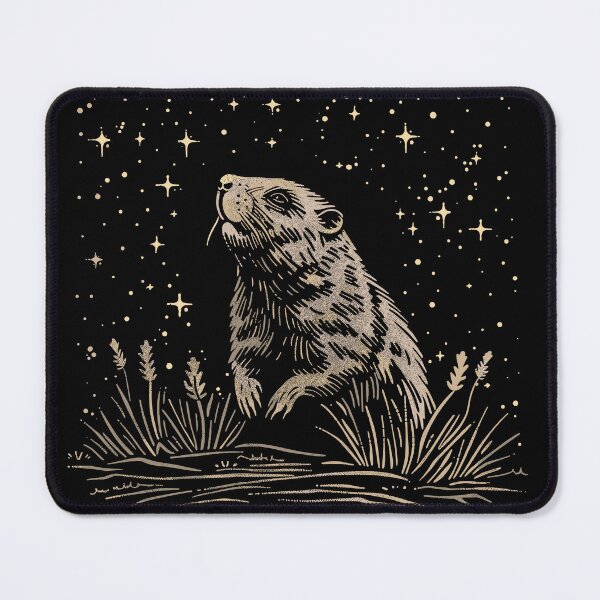 Item preview, Woodchuck In the Field Under the Stars designed and sold by FloeC.