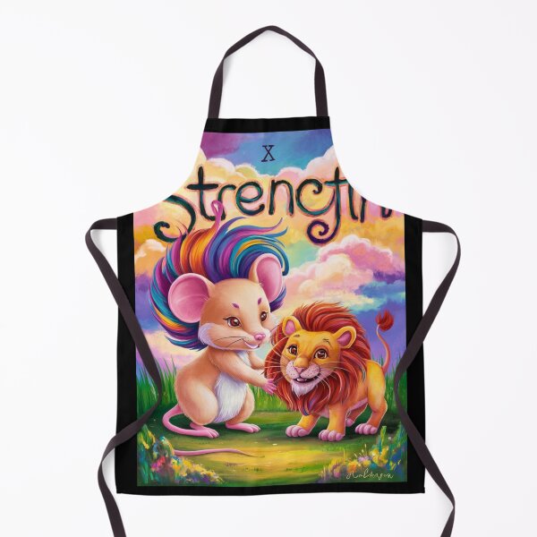 Item preview, Tarot Card - Strength. mouse theme, mouse lover, cute mouse designed and sold by ZodiacWonders.