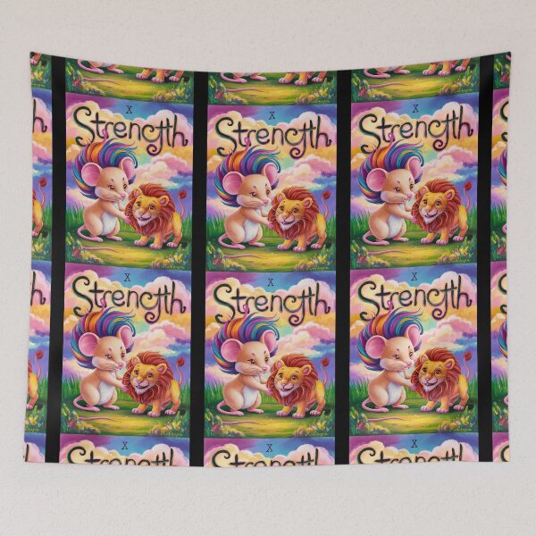 Item preview, Tarot Card - Strength. mouse theme, mouse lover, cute mouse designed and sold by ZodiacWonders.