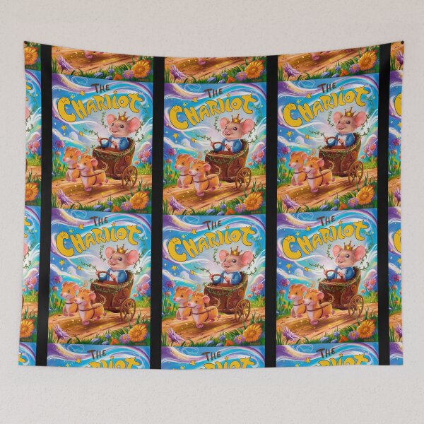 Item preview, Tarot Card - The Chariot. mouse theme, mouse lover, cute mouse designed and sold by ZodiacWonders.