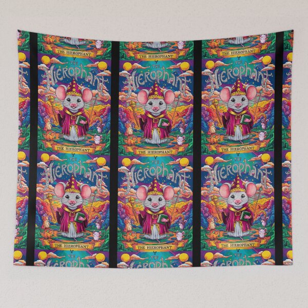 Item preview, Tarot Card - The Hierophant. mouse theme, mouse lover, cute mouse designed and sold by ZodiacWonders.