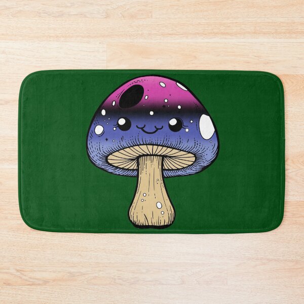 Item preview, Cute Omnisexual Pride Flag Mushroom, Kawaii Omnisexual Mushroom Design designed and sold by Travelslightly.