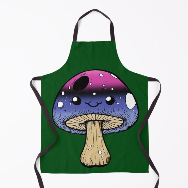 Item preview, Cute Omnisexual Pride Flag Mushroom, Kawaii Omnisexual Mushroom Design designed and sold by Travelslightly.