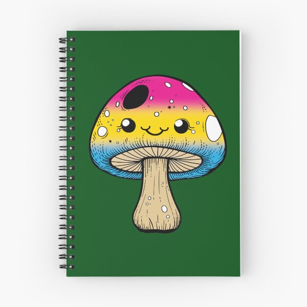 Item preview, Cute Pansexual Pride Flag Mushroom, Kawaii Pan Mushroom Design designed and sold by Travelslightly.
