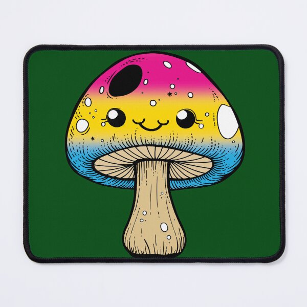 Item preview, Cute Pansexual Pride Flag Mushroom, Kawaii Pan Mushroom Design designed and sold by Travelslightly.