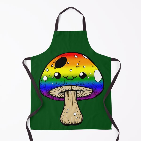 Item preview, Cute LGBTQIA++ Rainbow Pride Flag Mushroom, Kawaii Rainbow Mushroom Design designed and sold by Travelslightly.
