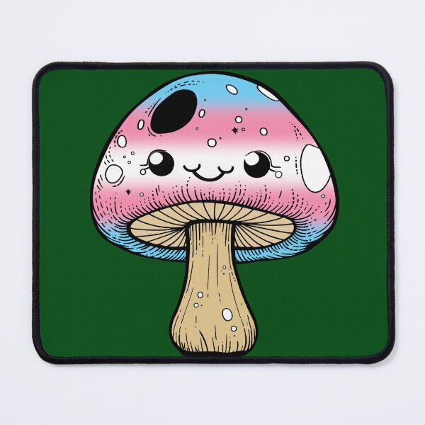 Item preview, Cute Transgender Pride Flag Mushroom, Kawaii Trans Mushroom Design designed and sold by Travelslightly.