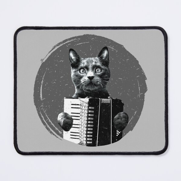 Item preview, Cat Playing Accordion Musician Cat designed and sold by wowwowmeow.
