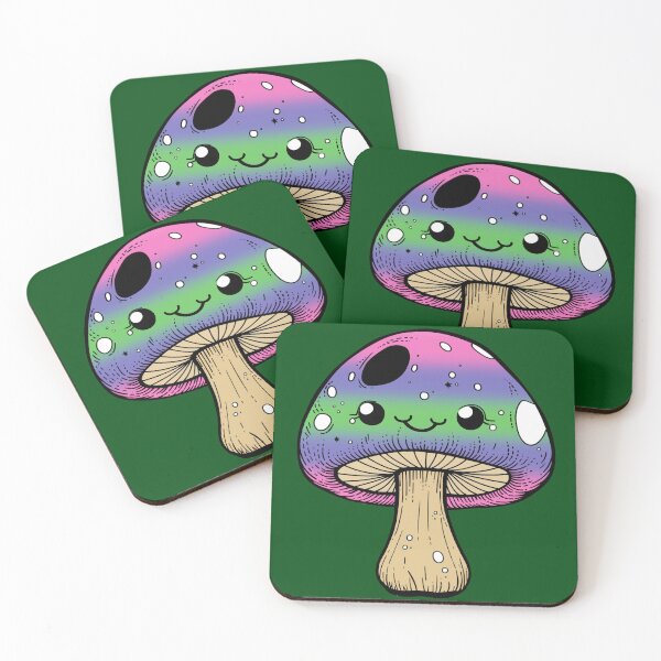 Item preview, Cute Trigender Pride Flag Mushroom, Kawaii Trigender Mushroom Design designed and sold by Travelslightly.