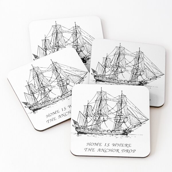 Item preview, HOME IS WHERE  THE ANCHOR DROP designed and sold by DeCodeArtShop.