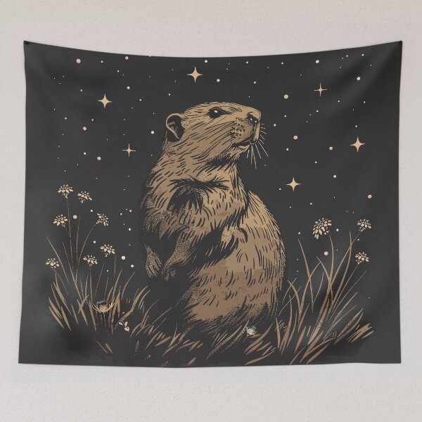 Item preview, Cute Prairie Dog, In the Field, Under the Stars designed and sold by FloeC.