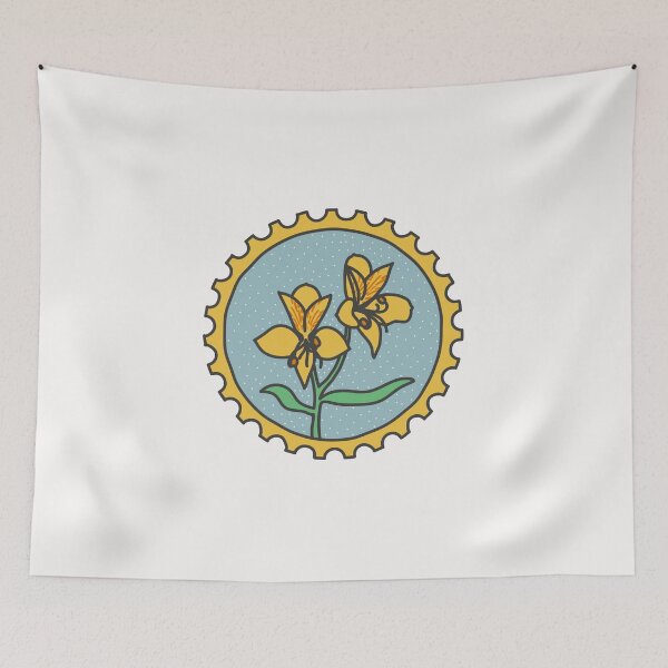 Item preview, vintage flower stamp designed and sold by designful93.