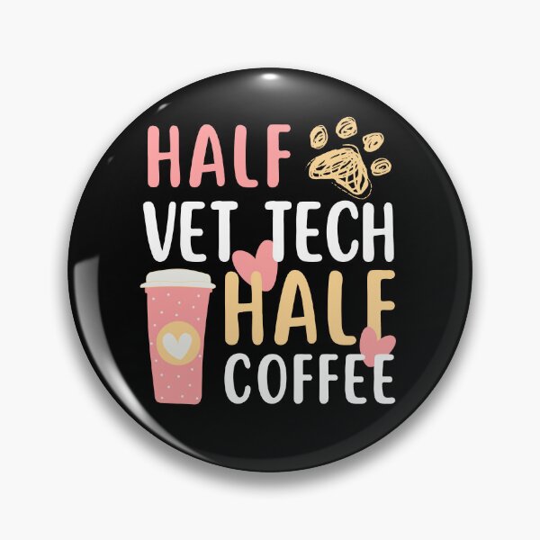 Item preview, half Vet tech half coffee veterinary technician designed and sold by AncientAccent.