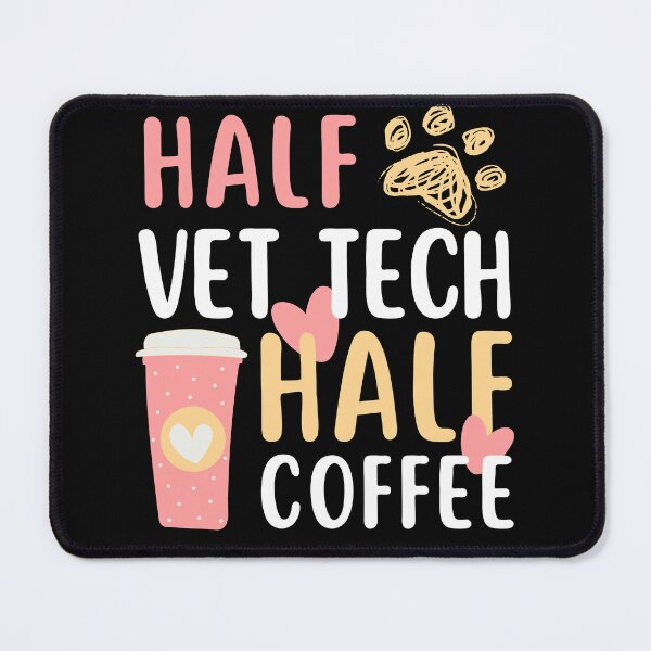 Item preview, half Vet tech half coffee veterinary technician designed and sold by AncientAccent.