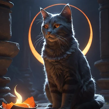 Artwork thumbnail, Cat Ritual 2 by dcroucher