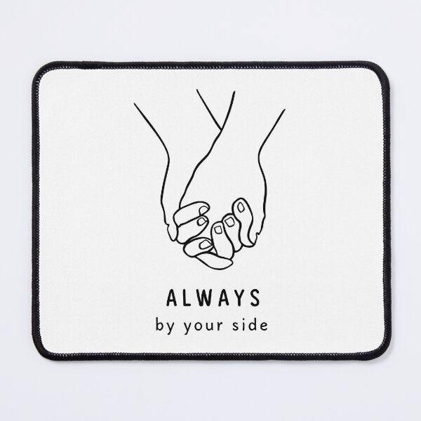 Item preview, Always by Your Side: Mother and Child Hand Intertwined Minimalist Illustration designed and sold by HahaHandlesHub.