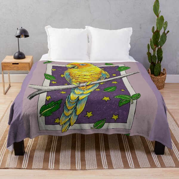 Item preview, Happy Yellow Parrot On Branch designed and sold by Fransyn.