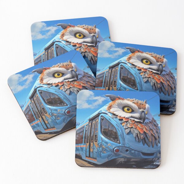 Item preview, Train with a decoration of owl designed and sold by DarkoK.