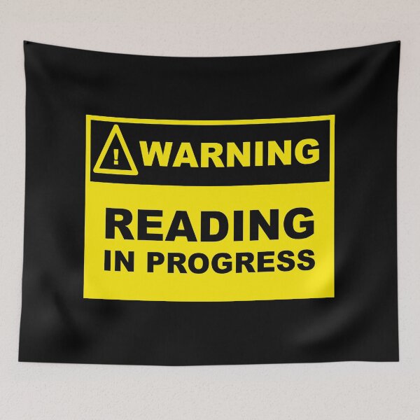 Item preview, Warning Reading in Progress Sign designed and sold by Curraleigh Crafts.