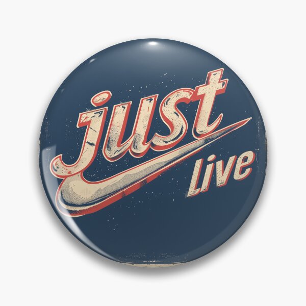 Item preview, Just Live nike style logo designed and sold by adoxo.