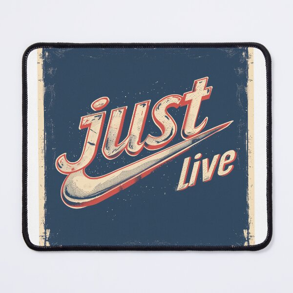 Item preview, Just Live nike style logo designed and sold by adoxo.