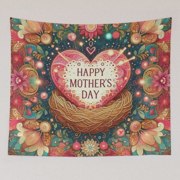 Artikelvorschau, Florales Herznest Muttertagsgeschenk für Mama entworfen und verkauft von Illuministique.