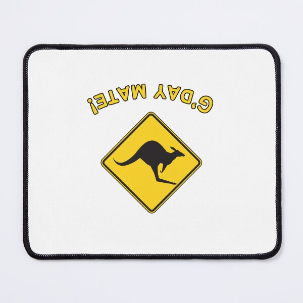 Item preview, GDay Mate! Australian Greeting With Kangoroo Road Sign designed and sold by Rebel-Design.