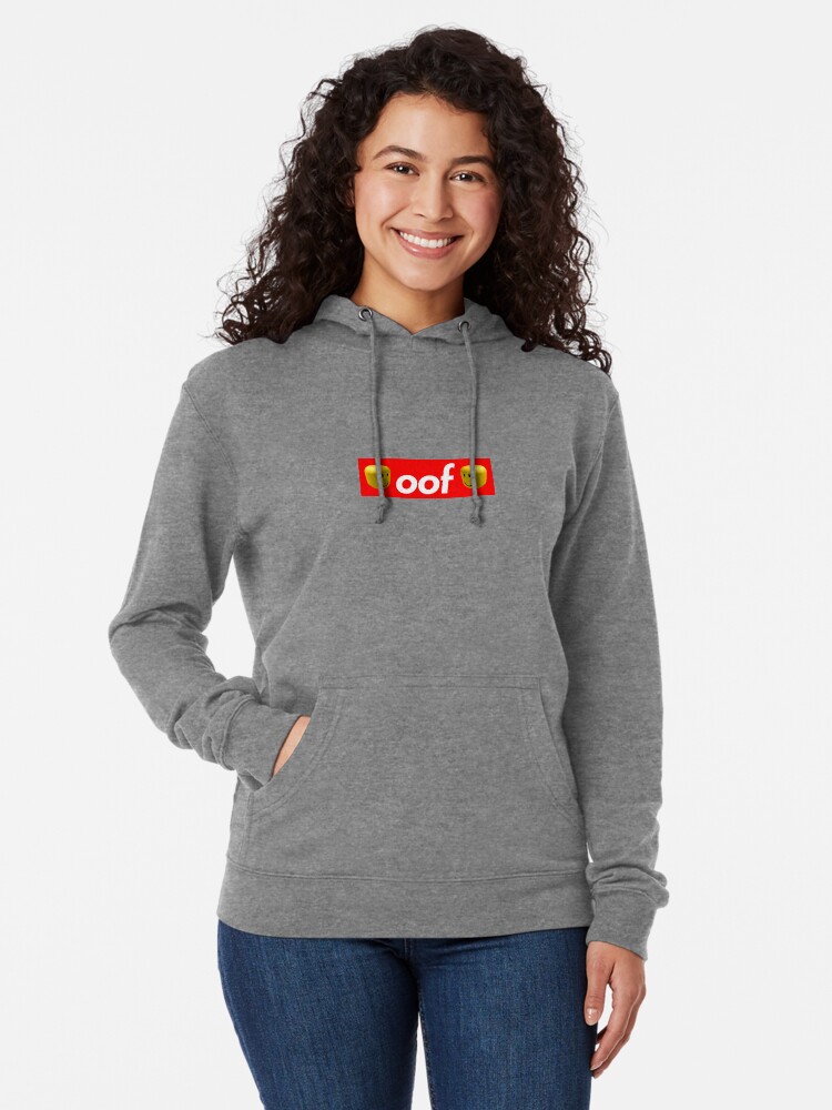 Roblox Oof Lightweight Hoodie By Hypetype Redbubble